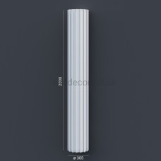 Колонна(ствол) фасадная с каннелюрами (2.00м) Prestige Decor LC 102-21