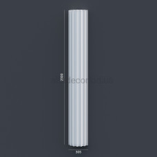 Напівколона(ствол) фасадна з канелюрамі (2.00м) Prestige Decor LC 102-21 HALF