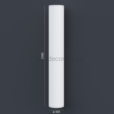 Колона(ствол) фасадна гладка (2.00м) Prestige Decor LC 102-2 купити в Одесі