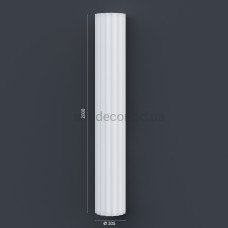 Колона(ствол) фасадна з канелюрамі (2.00м) Prestige Decor L C105-21
