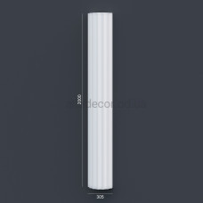 Напівколона(ствол) фасадна з канелюрамі (2.00м) Prestige Decor LC 105-21 HALF