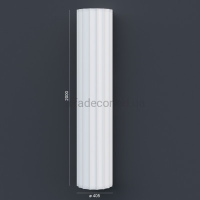 Колонна(ствол) фасадная с каннелюрами (2.00м) Prestige Decor LC 106-21 купить в Одессе