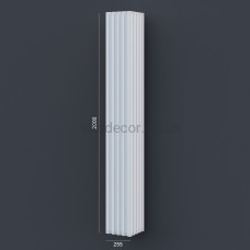 Колона(ствол) фасадна з канелюрамі (2.00м) Prestige Decor LC 107-21
