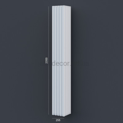 Колона(ствол) фасадна з канелюрамі (2.00м) Prestige Decor LC 107-21 купити в Одесі