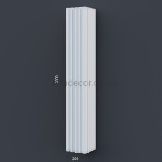 Колона(ствол) фасадна з канелюрамі (2.00м) Prestige Decor LC 108-21