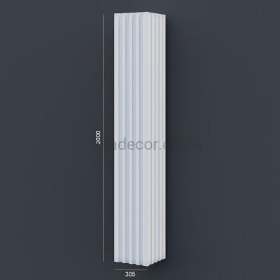 Колона(ствол) фасадна з канелюрамі (2.00м) Prestige Decor LC 108-21 купити в Одесі
