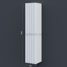 Колонна(ствол) фасадная с каннелюрами (2.00м) Prestige Decor LC 109-21