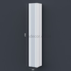 Колона(ствол) фасадна з канелюрамі (2.00м) Prestige Decor LC 111-21