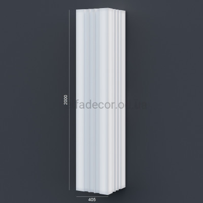 Колона(ствол) фасадна з канелюрамі (2.00м) Prestige Decor LC 112-21 купити в Одесі