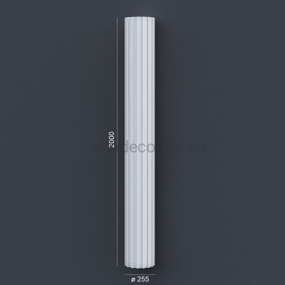 Колонна(ствол) фасадная с каннелюрами (2.00м) Prestige Decor LC 101-21 купить в Одессе