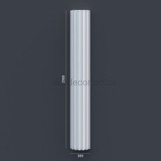 Напівколона(ствол) фасадна з канелюрамі (2.00м) Prestige Decor LC 102-21 HALF