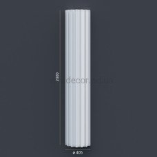 Напівколона(ствол) фасадна з канелюрамі (2.00м) Prestige Decor LC 103-21 HALF