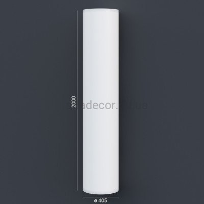 Полуколонна(ствол) фасадная гладкая (2.00м) Prestige Decor LC 103-2 HALF купить в Одессе