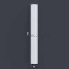 Напівколона(ствол) фасадна з канелюрамі (2.00м) Prestige Decor LC 104-21 HALF
