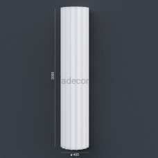 Колона(ствол) фасадна з канелюрамі (2.00м) Prestige Decor LC 106-21