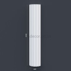 Полуколонна(ствол) фасадная с каннелюрами (2.00м) Prestige Decor LC 106-21 HALF