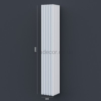Колонна(ствол) фасадная с каннелюрами (2.00м) Prestige Decor LC 108-21 купить в Одессе
