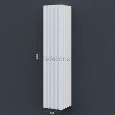 Колона(ствол) фасадна з канелюрамі (2.00м) Prestige Decor LC 109-21