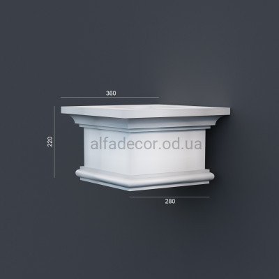 Капитель колонны фасадная Prestige Decor LC 116-1 купить в Одессе