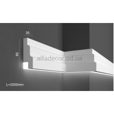 Молдинг фасадний для підсвічування (2.00м) Prestige Decor MC 302LED