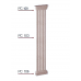Пілястра(тіло) фасадна (2.00м) Prestige Decor PC 103 купити в Одесі