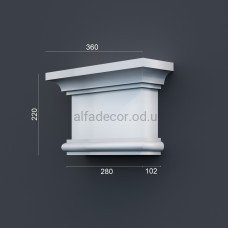 Капітель пілястри фасадна (2.00м) Prestige Decor PC 110