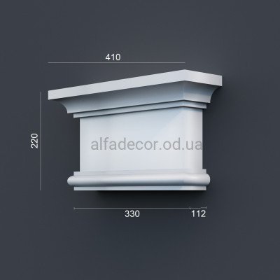 Капитель пилястры фасадная (2.00м) Prestige Decor PC 111 купить в Одессе