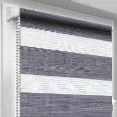 Рулонна штора День-Ніч Рустик Сіра