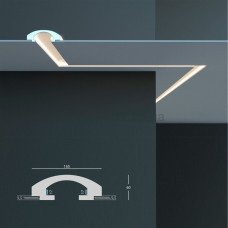 Карниз для прихованого LED освітлення KD 112 (1.15м) Tesori Карниз для прихованого LED освітлення KD 112 (1.15м) Tesori