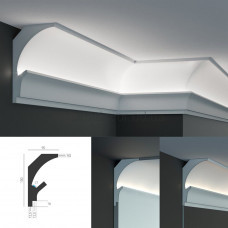 Карниз для прихованого LED освітлення KD 202 (1.15м) Tesori Карниз для прихованого LED освітлення KD 202 (1.15м) Tesori