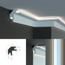 Карниз для прихованого LED освітлення KD 203 (1.15м) Tesori Карниз для прихованого LED освітлення KD 203 (1.15м) Tesori