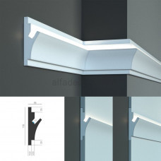 Карниз для прихованого LED освітлення KD 402 (1.15м) Tesori Карниз для прихованого LED освітлення KD 402 (1.15м) Tesori