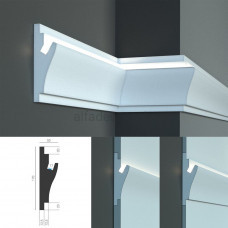 Карниз для прихованого LED освітлення KD 403 (1.15м) Tesori Карниз для прихованого LED освітлення KD 403 (1.15м) Tesori