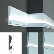Карниз для прихованого LED освітлення KD 405 (1.15м) Tesori Карниз для прихованого LED освітлення KD 405 (1.15м) Tesori