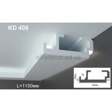 Карниз для прихованого LED освітлення KD 408 (1.15м) Tesori Карниз для прихованого LED освітлення KD 408 (1.15м) Tesori
