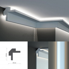 Карниз для прихованого LED освітлення KD 503 (1.15м) Карниз для прихованого LED освітлення KD 503 (1.15м)