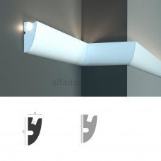 Карниз для прихованого LED освітлення KD 304 (1.15м) Tesori
