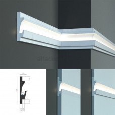 Карниз для прихованого LED освітлення KD 401 (1.15м) Tesori Карниз для прихованого LED освітлення KD 401 (1.15м) Tesori