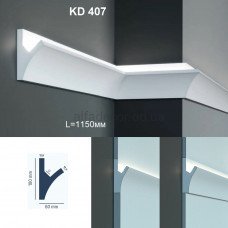 Карниз для прихованого LED освітлення KD 407 (1.15м) Карниз для прихованого LED освітлення KD 407 (1.15м)